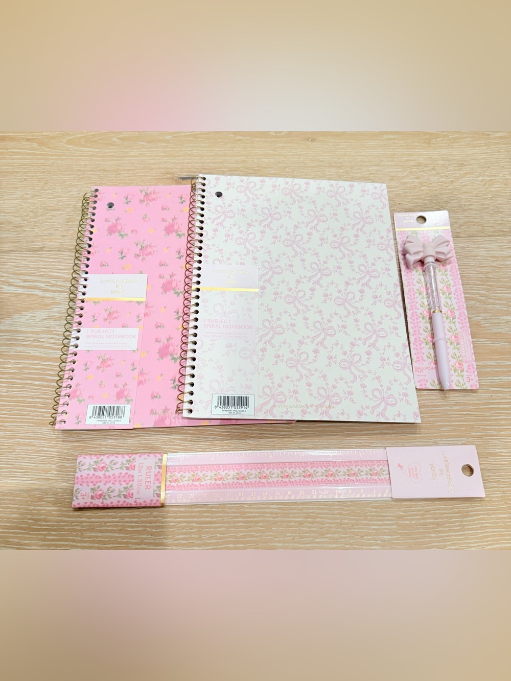 Loveshack Fancy x Target Bundle, 2 notebooks, pen, and ruler NWT